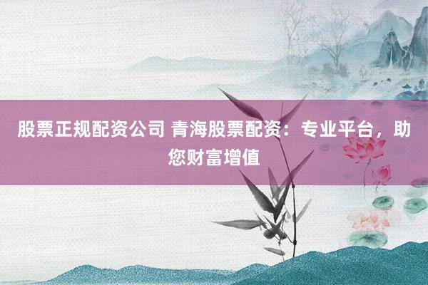 股票正规配资公司 青海股票配资：专业平台，助您财富增值
