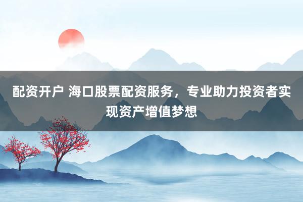 配资开户 海口股票配资服务，专业助力投资者实现资产增值梦想