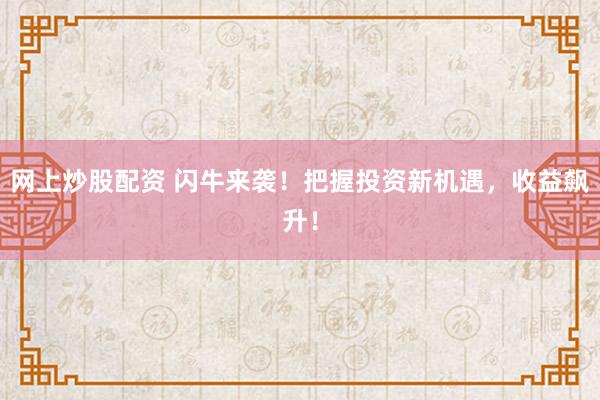 网上炒股配资 闪牛来袭！把握投资新机遇，收益飙升！