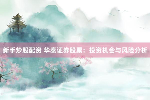 新手炒股配资 华泰证券股票：投资机会与风险分析