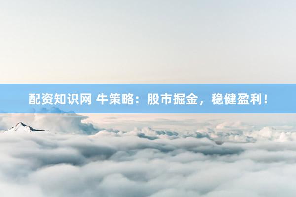 配资知识网 牛策略：股市掘金，稳健盈利！