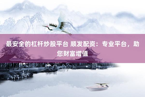 最安全的杠杆炒股平台 顺发配资：专业平台，助您财富增值